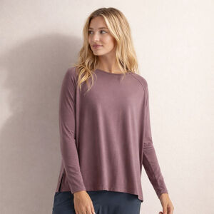 Free Fly Bamboo Blend Relaxed Raglan Long Sleeve Tee Sz S